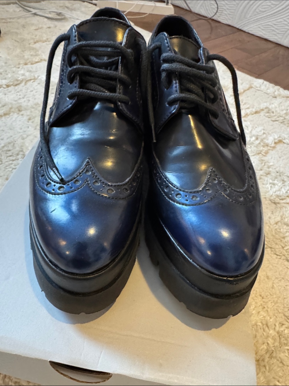 Platform Brogue Lace-Up Shoes - Picture 4 of 4